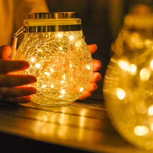 Solar Jar Lights Etsy