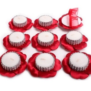 Henna Nigt Handkerze, Brautjungferngeschenke, Junggesellinnenabschied, Brautparty, Flamme und flammenlose LED-Teelichtkerzen