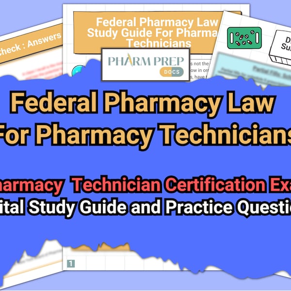 Ptcb Study Guide - Etsy