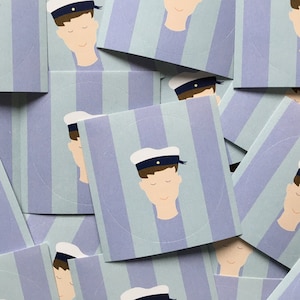 Maritime Aufkleber mit Matrose Sticker Meer 1-10 Stück
