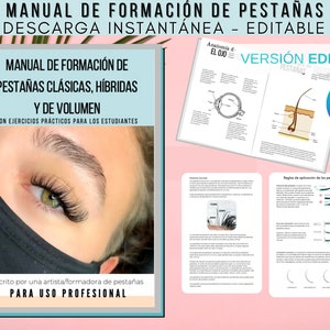 Manual de Formação de Extensiones de Pestañas, Extensiones de Pestañas, Classes de Extensiones Pestañas, Curso de Extensiones de Pestañas,
