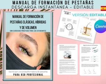 Manual de Formación de Extensiones de Pestañas, Extensiones de Pestañas, Clases de Extensiones Pestañas, Curso de Extensiones de Pestañas,