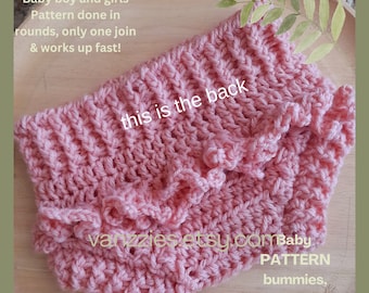 Crochet Baby Bloomers Pattern: Easy Nappy Cover (PDF Pattern)