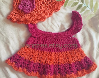 Crochet Baby Frill Top Pattern: Summer Outfit (PDF Pattern)