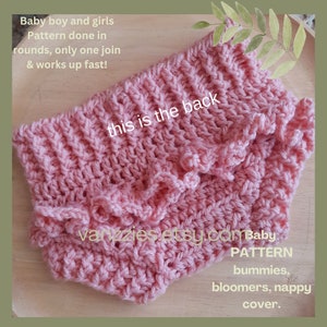 Crochet Baby Bloomers Pattern: Easy Nappy Cover (PDF Pattern)