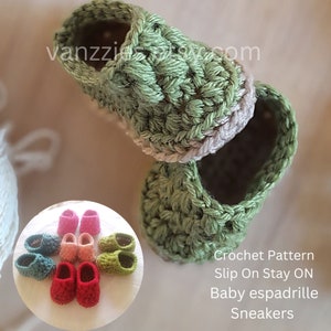 Bobble Sneaker Crochet Pattern: Baby Booties (PDF Pattern)