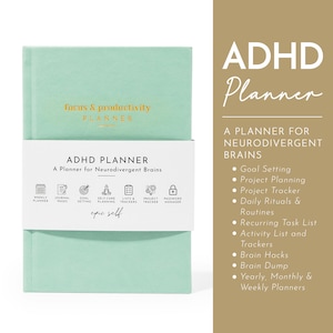 Adhd planner, Focus Planner, Production Planner, Task Organizer, Goal tracker, Task tracker, ADHD Productivity Planner, Adhd Journaling