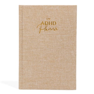 adhd planner, adhd planner adult, adhd, daily planner Adhd, Adhd Journal, ADHD Productivity Planner for Adults, Cute Adhd Journals Beige