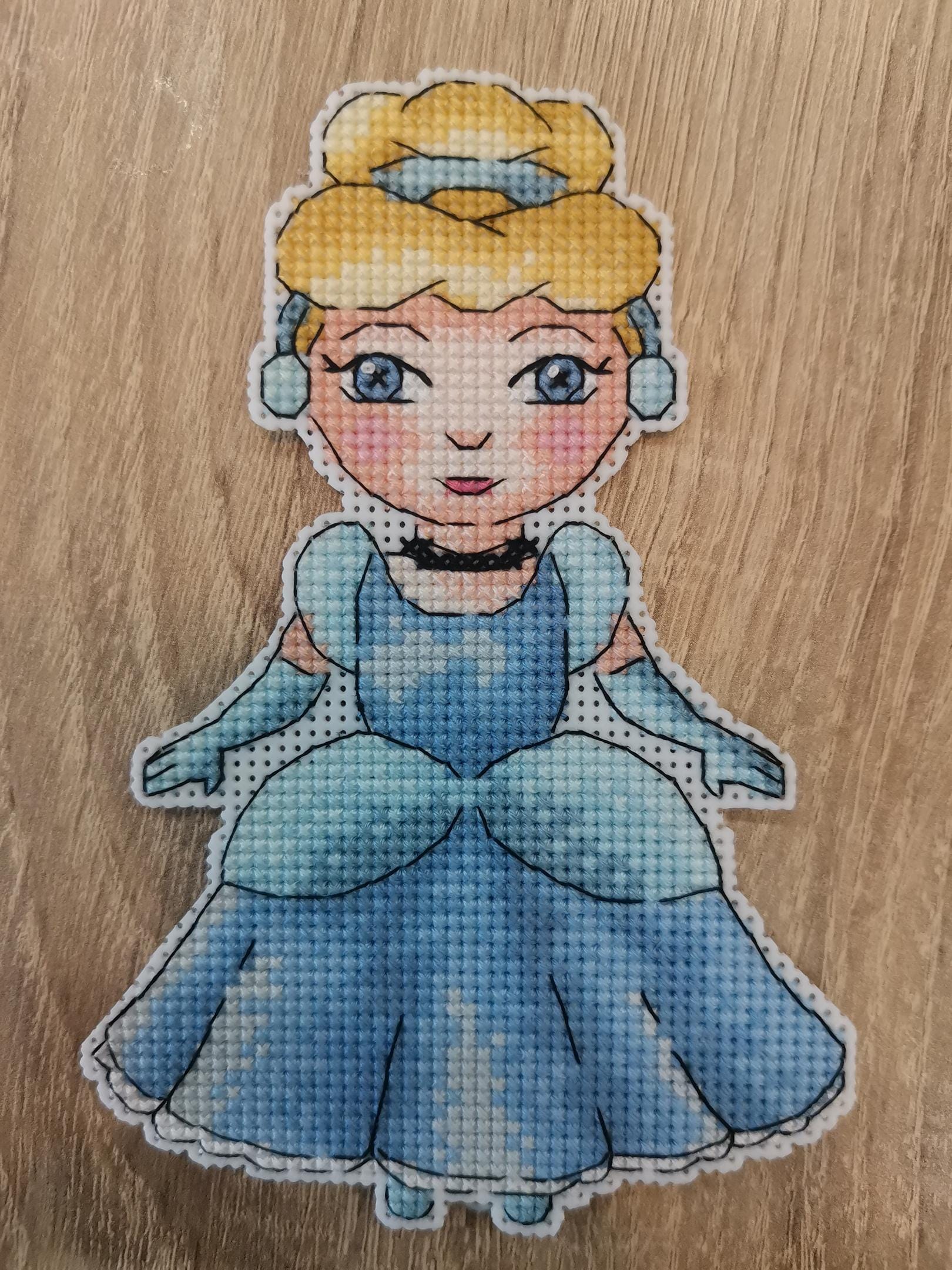 シンデレラのクロスステッチパターン、プリンセス刺繍（PDFパターン
