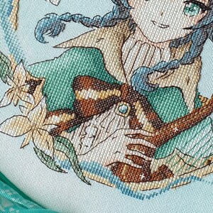 Venti Cross Stitch Pattern: Anime Portrait, Fantasy Design (PDF Pattern) image 5