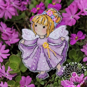 Cute Girl Cross Stitch Pattern Angel Pattern Cute Angel Embroidery Girl Pattern Little Angel DMC Chart Printable PDF Instant Download