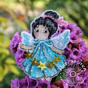 Little Angel Cross Stitch Pattern Cute Girl Pattern Cute Angel Embroidery Girl Pattern Angel DMC Chart Printable PDF Instant Download