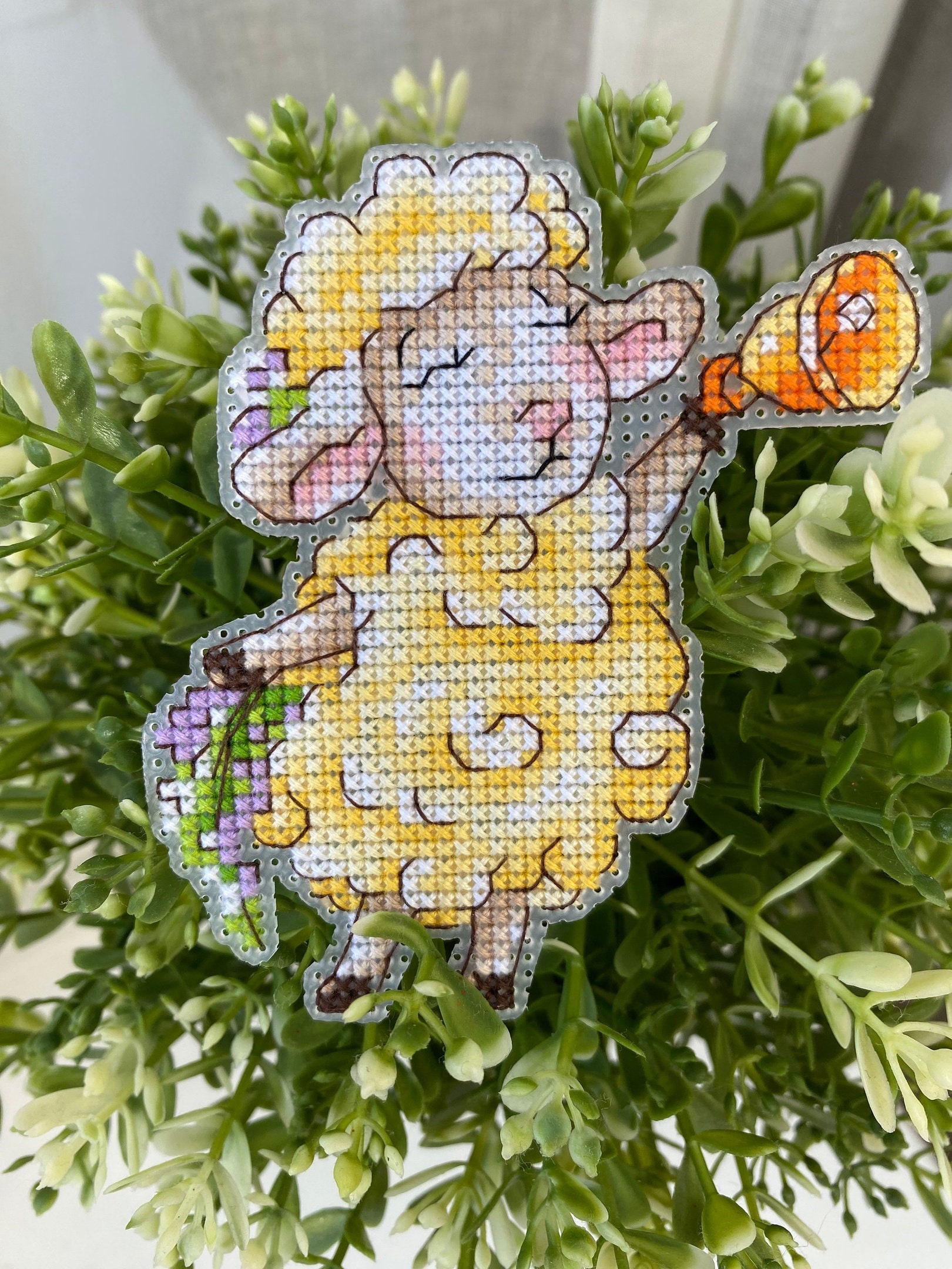Yellow Sheep Cross Stitch Pattern Cute Sheep PDF Pattern Lamb ...