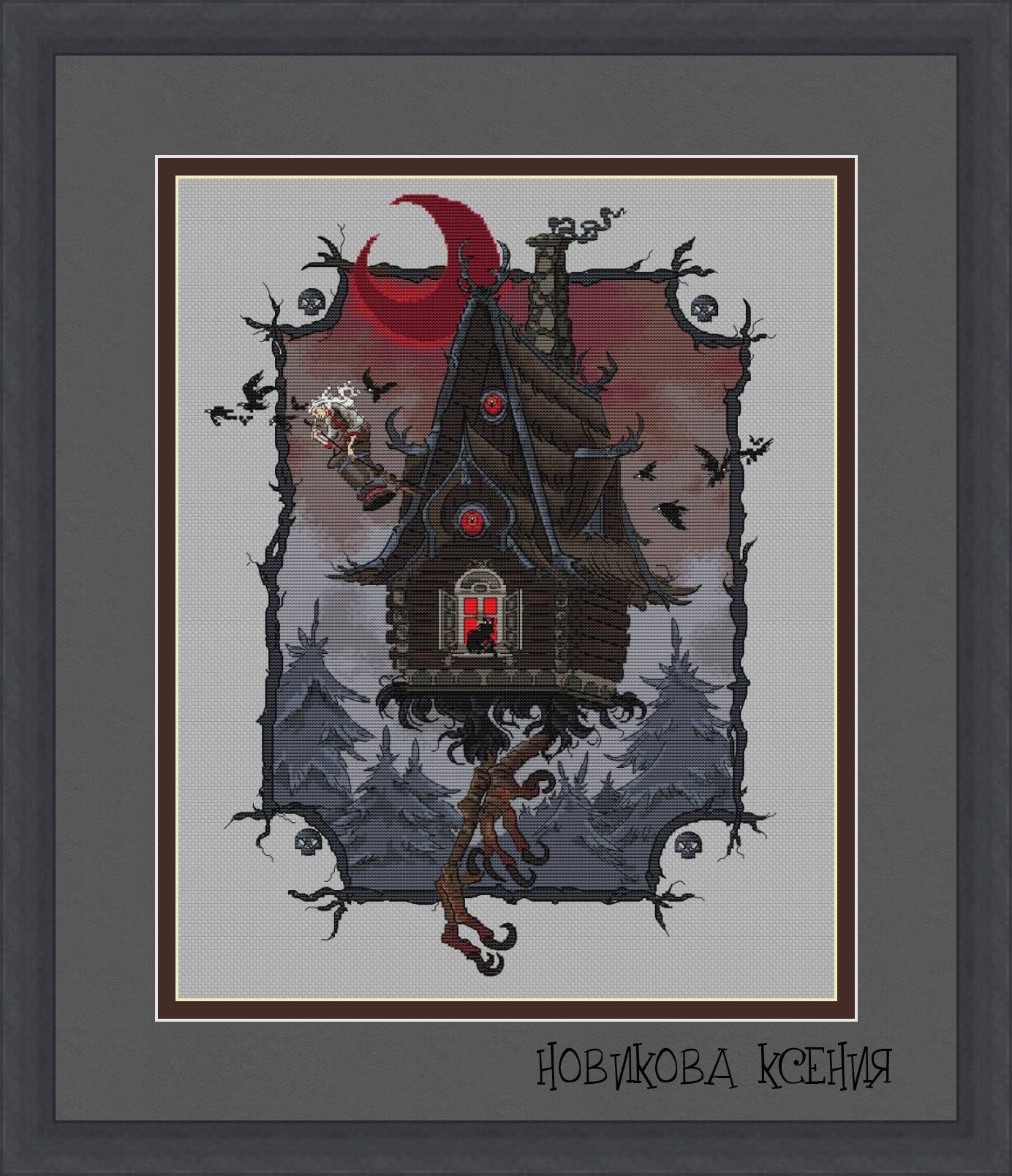 Hut Cross Stitch Pattern Shack Pattern Fairytale House Cross - Etsy UK