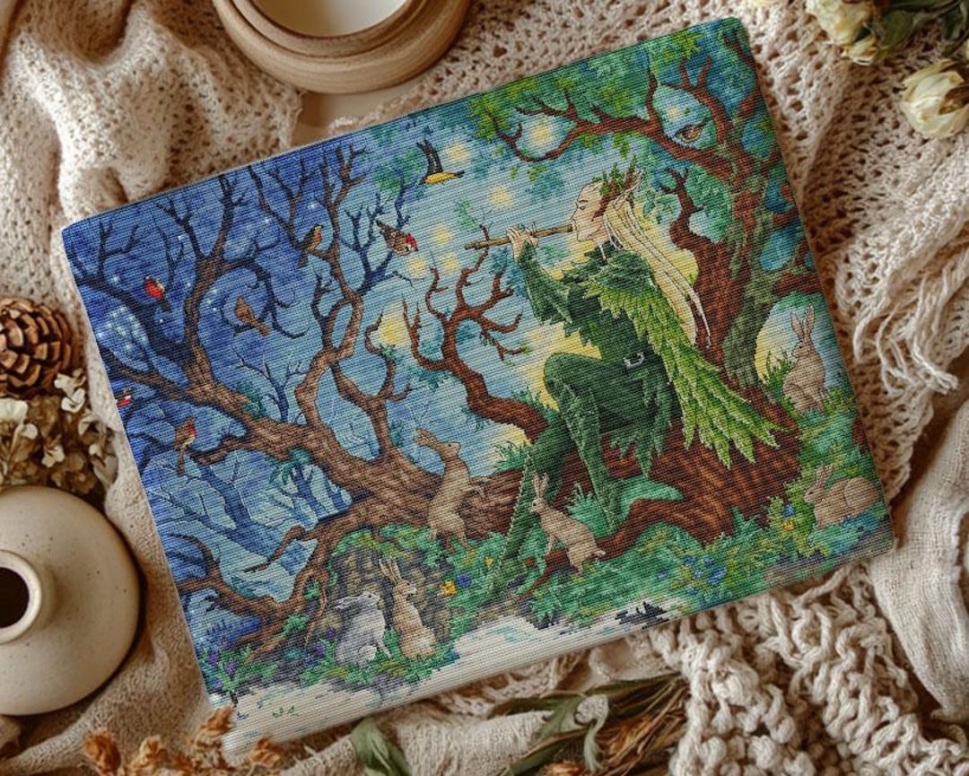 Mirkwood Elf Cross Stitch Pattern: Fantasy Forest Design (PDF Mirkwood Elf Cross Stitch Pattern: Fantasy Forest Design (PDF