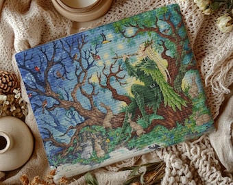 Modèle de point de croix Mirkwood Elf : Fantasy Forest Design (téléchargement PDF)