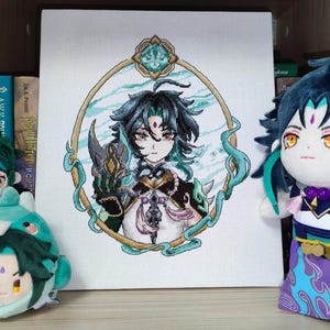 Xiao Anime Cross Stitch Pattern, Genshin Impact Portrait (PDF) image 2