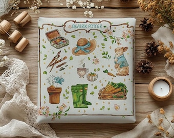 Padrão de ponto cruz com amostra de coelho, inspirado em Beatrix Potter (PDF)