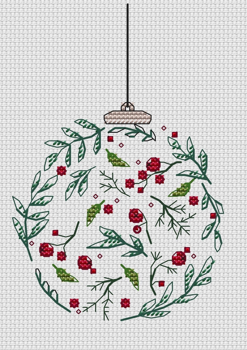 Christmas Bauble Cross Stitch Pattern Decoration Pattern Holly PDF Pattern Holiday Pattern Ornament DMC Chart Printable PDF Instant Download - Etsy christmas-bauble-cross-stitch-pattern-decoration-pattern-holly-pdf-pattern-holiday-pattern-ornament-dmc-chart-printable-pdf-instant-download-etsy