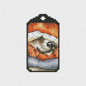 Snout Cross Stitch Pattern Nose Pattern Keychain PDF Pattern Small Pattern Mini Pattern Easy DMC Chart Printable PDF Instant Download