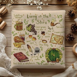 Shire Cross Stitch Pattern: Hobbit Hole, Lord of the Rings (PDF Pattern)