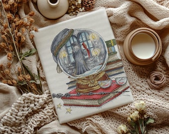 Wizard Snow Globe Cross Stitch Pattern: Fantasy Magic (PDF)