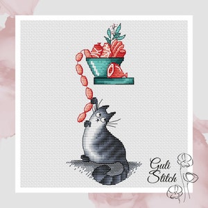 LovelyCatページ Amazon | Cat in Sunshine 200x200ステッチ、36x36cm カウント