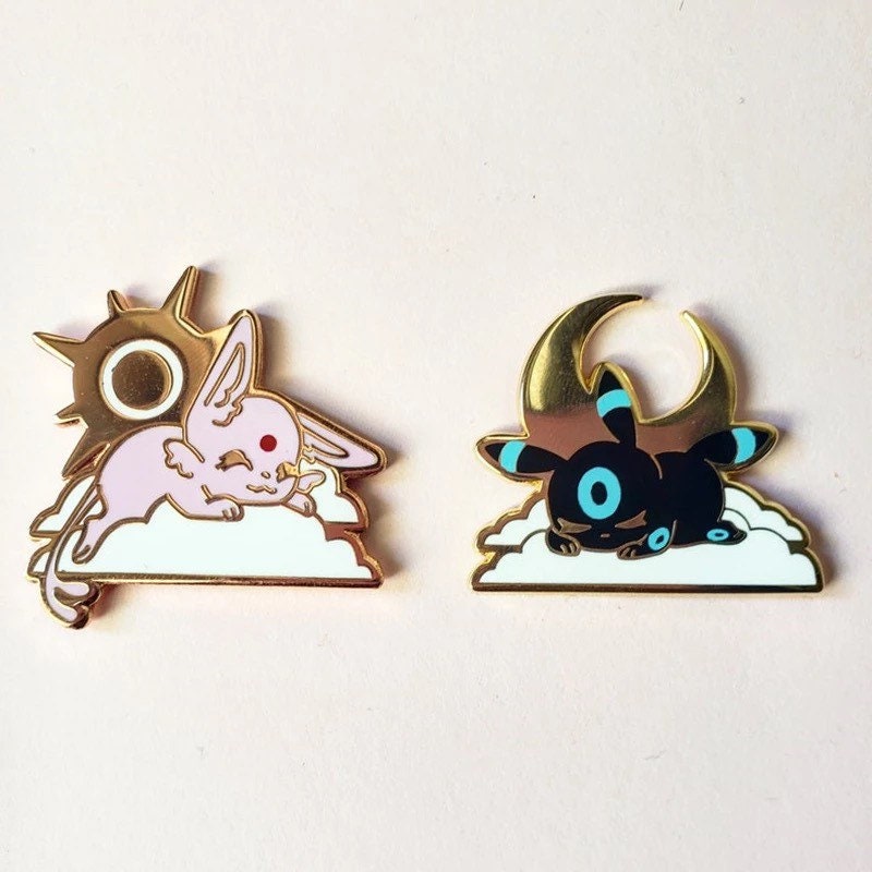 Pokemon Badges Evees Family Vaporeon Jolteon Espeon Umbreon Pins Brooches  Eeveelution Box Collection Pocket Monster Toys Kids - AliExpress