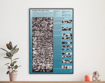 Geologic Time Scale Poster - Etsy UK