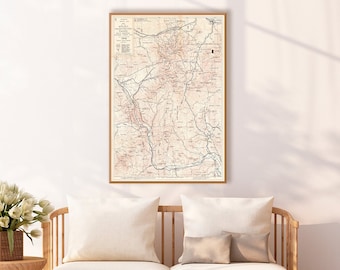 Appalachian Mountain Club map of the Mount Washington Range, White Mountain National Forest, N.H.