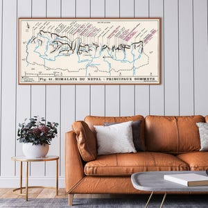 Principaux sommets de l'Himalaya, carte des sommets de l'Himalaya, cadeaux d'alpinisme.