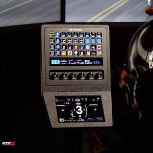 Stream Deck con pantalla táctil de 6,8 pulgadas + panel de control XL Combo para simulador de carreras.