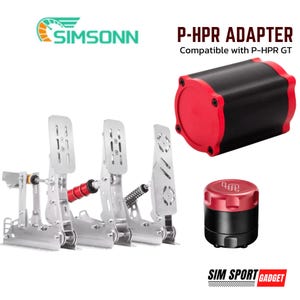 Pedal Simsonn Pro / Plus / Plus X Simagic / Motor lineal Simsonn Vam Pro / Adaptador de montaje P-HPR / Reactor de pedal háptico