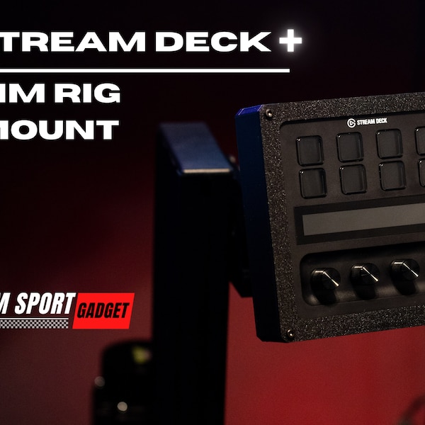 Boîtier Stream Deck Plus avec support réglable pour Profile Sim Racing/Flight Rig
