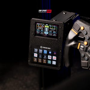 4-Inch Touchscreen Stream Deck Combo Racing Dashboard for Sim Racing Rig with Custom Name Option
