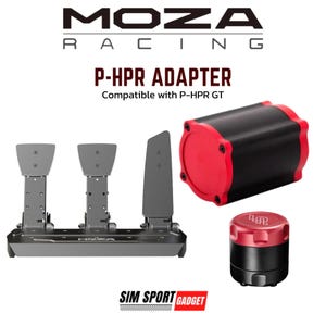 Pedal Moza SR-P / SR-P Lite, motor lineal Simagic P-HPR / Simsonn Vam Pro, adaptador de montaje y reactor de pedal háptico