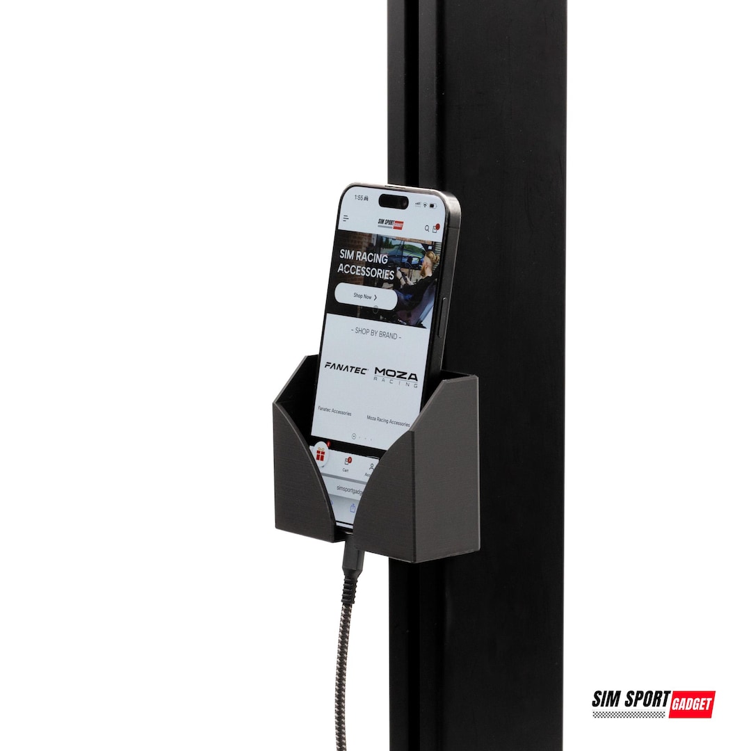 Sim Racing Rig Phone Charger Phone Mount for Profile Sim Rig With Charging Slot | Flight Rig ...
