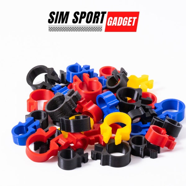 Clip de gestion des câbles pour plate-forme de profil 8020 Sim Racing - Version SNUG - 2 tailles disponibles.