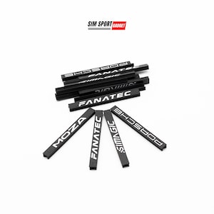 Low Profile Cable Management with Brand Logo Pack of 5 | Sim Racing | Flight Aluminum Profile Rig