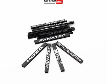 Low Profile Cable Management with Brand Logo Pack of 5 | Sim Racing | Flight Aluminum Profile Rig