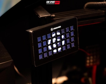 Stream Deck XL Snap-In Mount | Easily Removable | Sim Racing | Flight Rig |