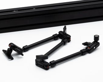 Brazo de extensión de metal con rosca de 1/4 para accesorios de simulación de carreras y vuelo