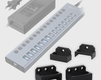 Acasis 16-USB Port Hub AND Power Brick Mount COMBO