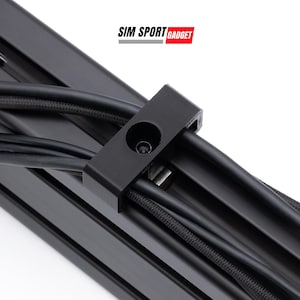 Cable Management Clips Bolt-In Style For Aluminum Profile Sim Racing Rig | Flight Simulator