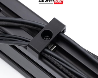 Cable Management Clips Bolt-In Style For Aluminum Profile Sim Racing Rig | Flight Simulator