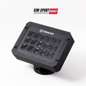 Stream Deck Gehäuse mit verstellbarer Halterung für Sim Racing | Flug-Rigg