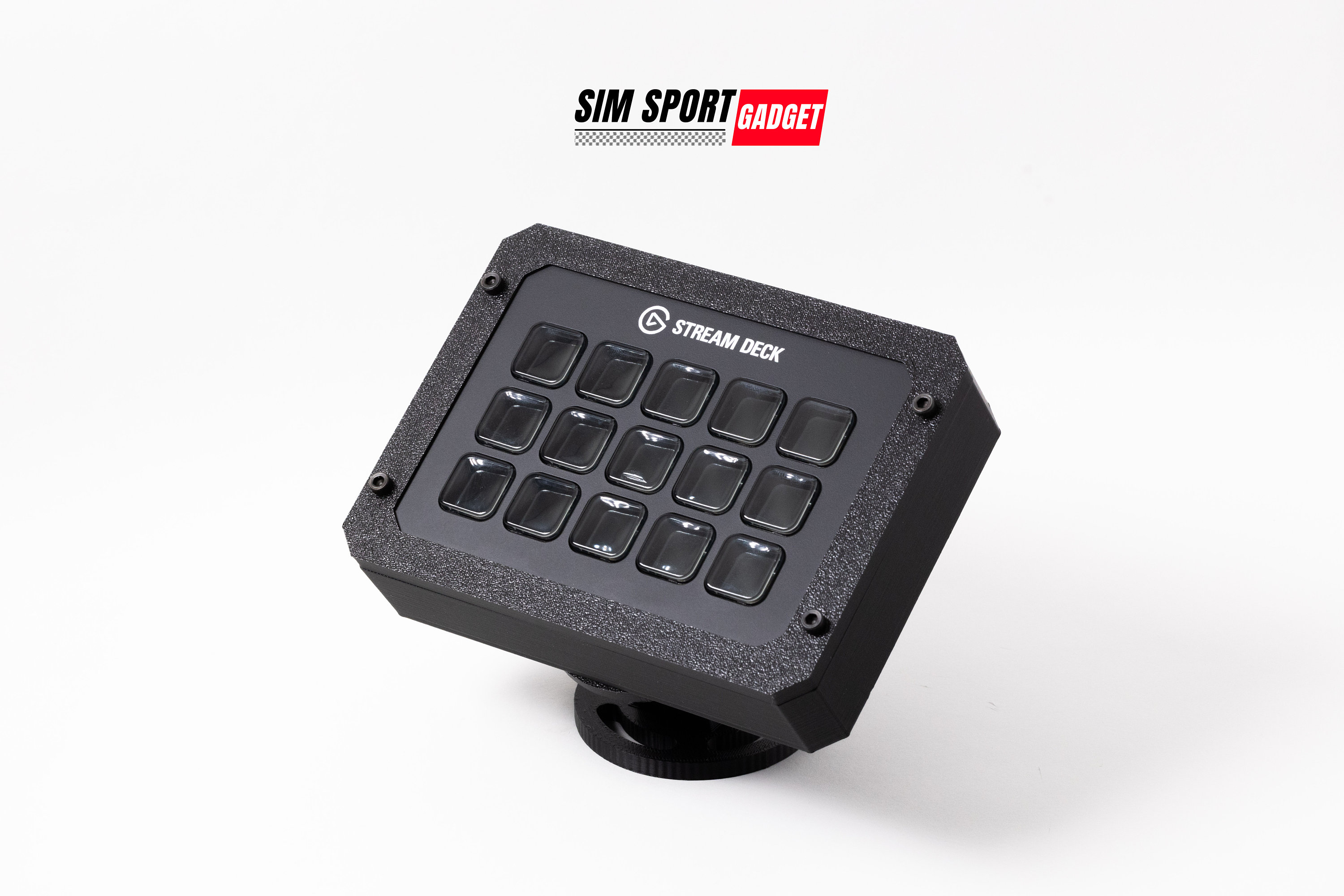 Stream Deck Enclosure with Adjustable Mount for Sim Racing | Flight Rig