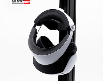 VR Headset Mount for Sim Racing | Flight Aluminum Profile Rig | Headphones