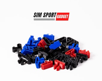 Cable Management Clip Knuckle Style for 8020 Sim Racing Profile - Multiple Colors and Two Sizes Available