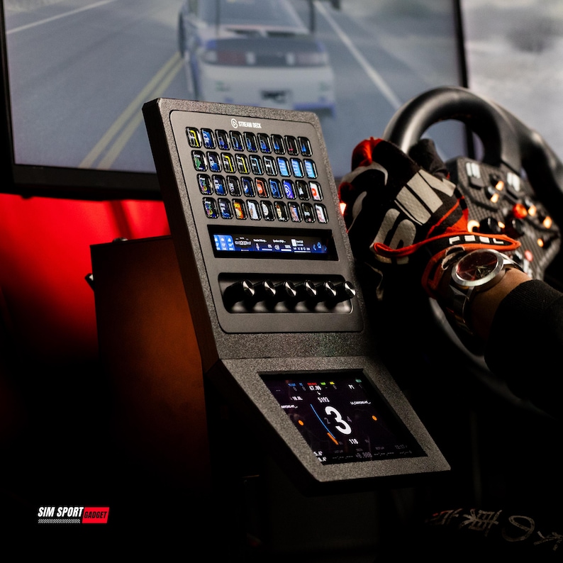Sim Racing Controller Interface 6.8 Inch Touchscreen Stream Deck + XL Combo Racing Dashboard for Sim ...